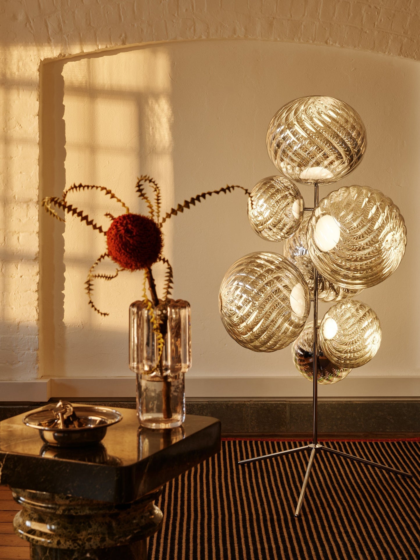 Whirl Floor Chandelier Silver LED UN (EU WHSC01CH-FUN01M1)