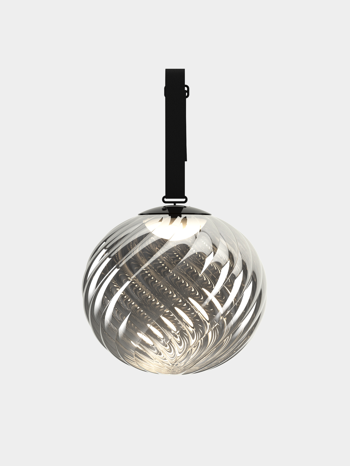Whirl Portable Floor/Hanging Silver Black LED UN (USA WHSP01CH-PHUN01M1)