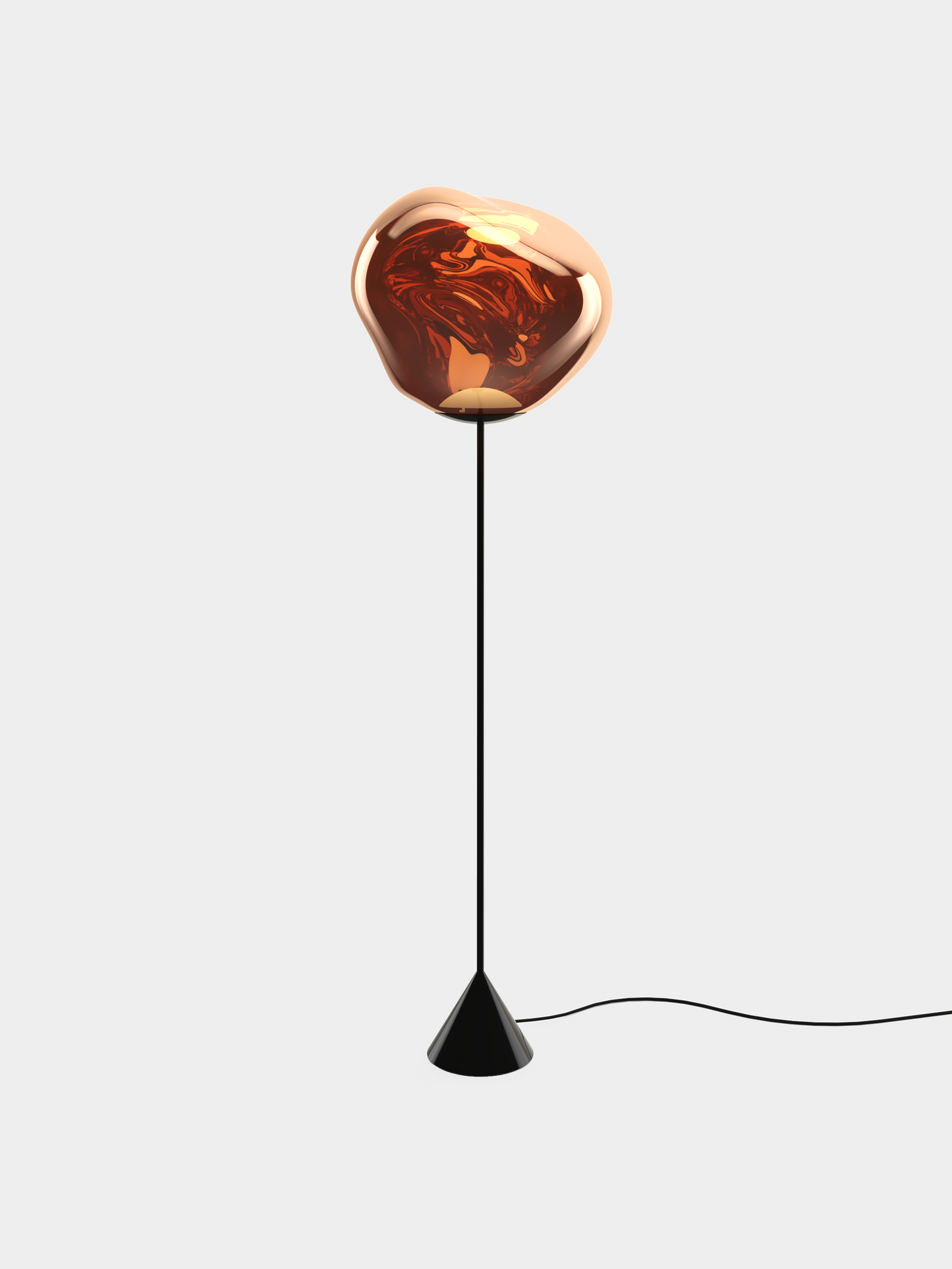 Melt Cone Slim Floor Copper LED UN USA LED / Slim / Copper