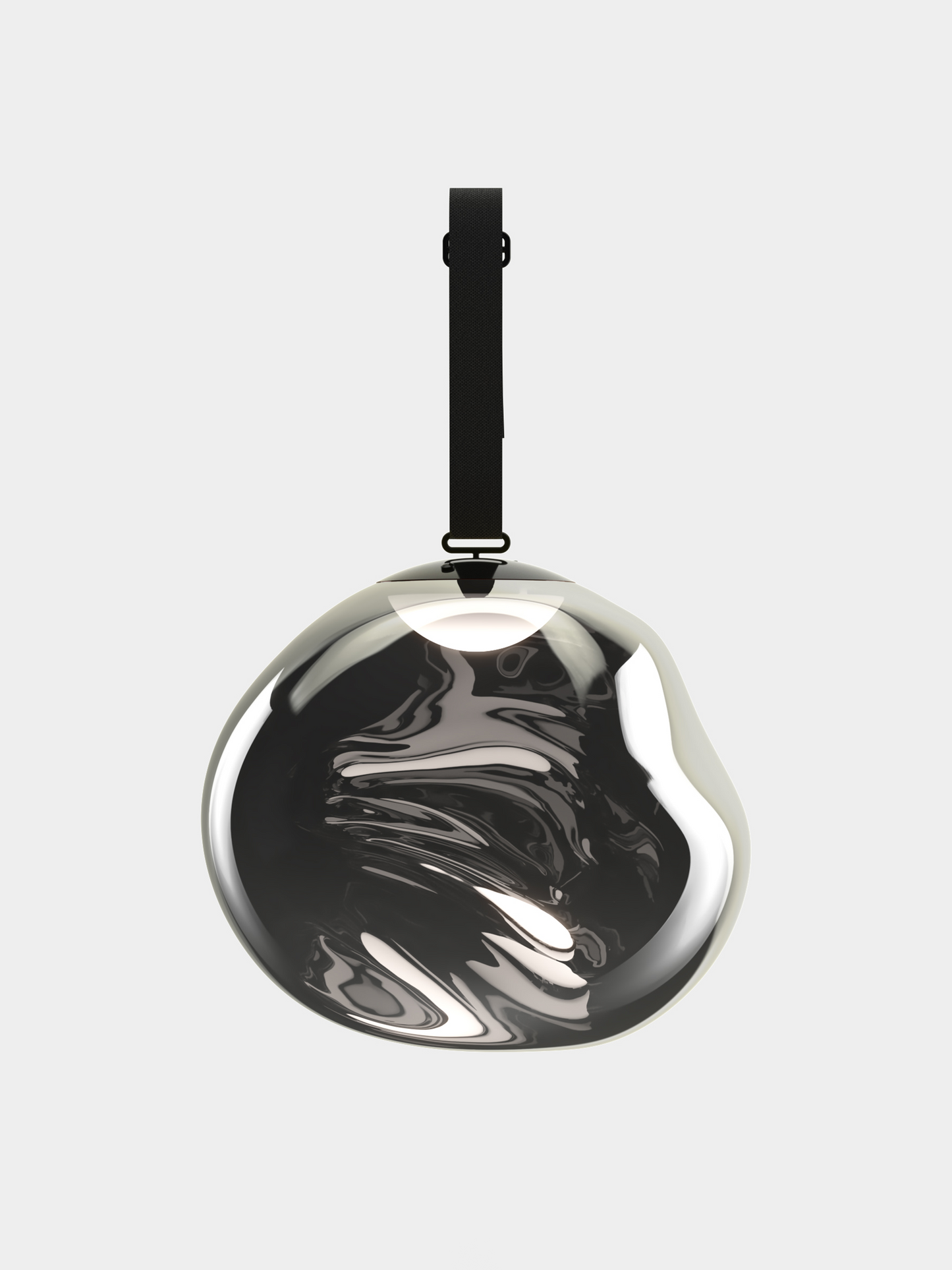 Melt Portable Floor/Hanging Silver Black LED UN USA LED / Large / Silver