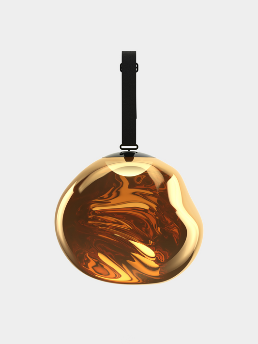 Melt Portable Floor/Hanging Gold Black LED UN USA LED / Large / Gold