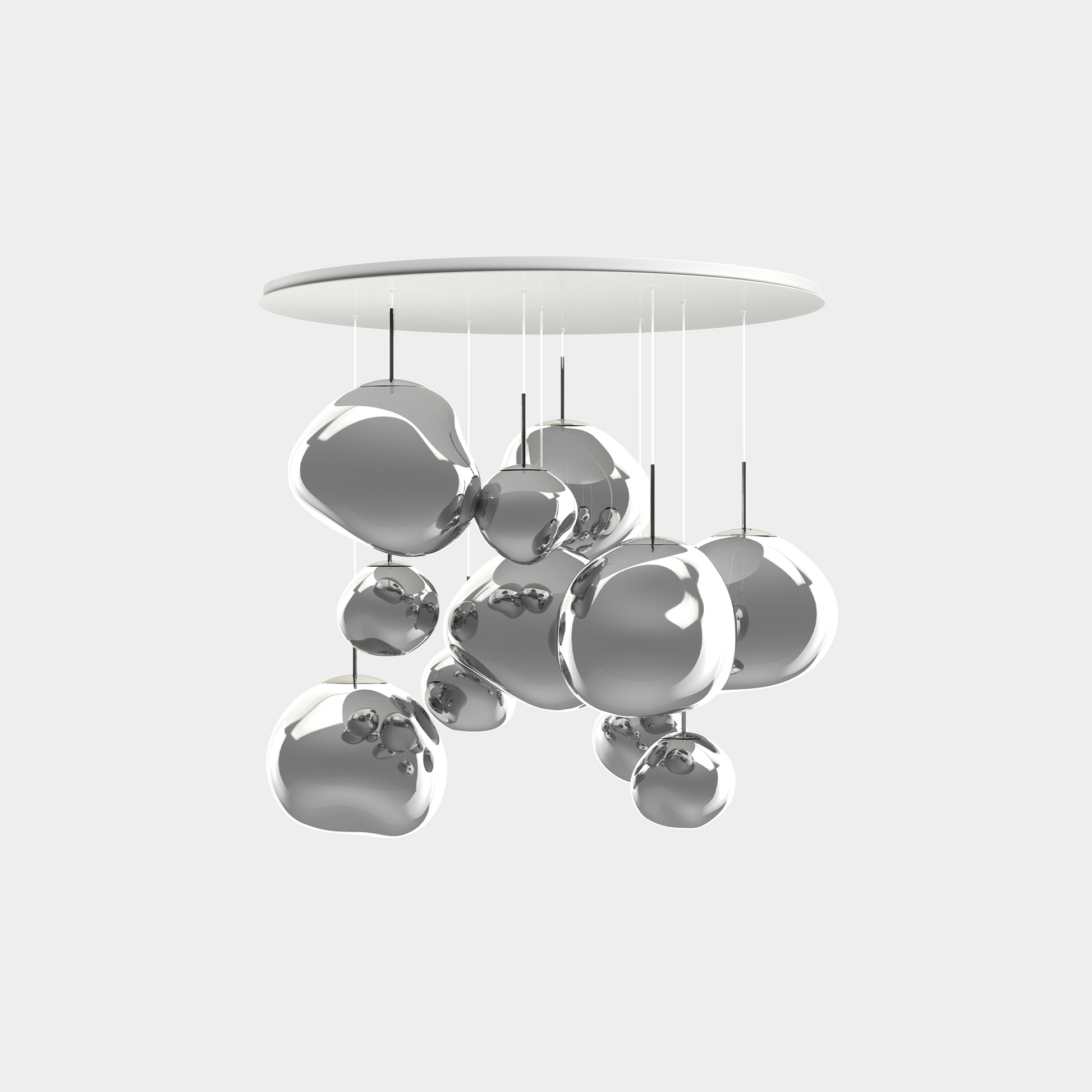 Melt Pendant System Mega Silver LED EU LED / Mega / Silver