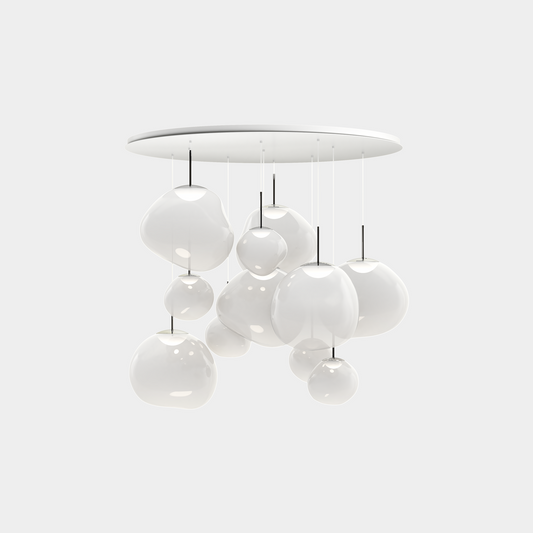 Melt Pendant System Mega Opal/Silver LED EU LED / Mega / Silver