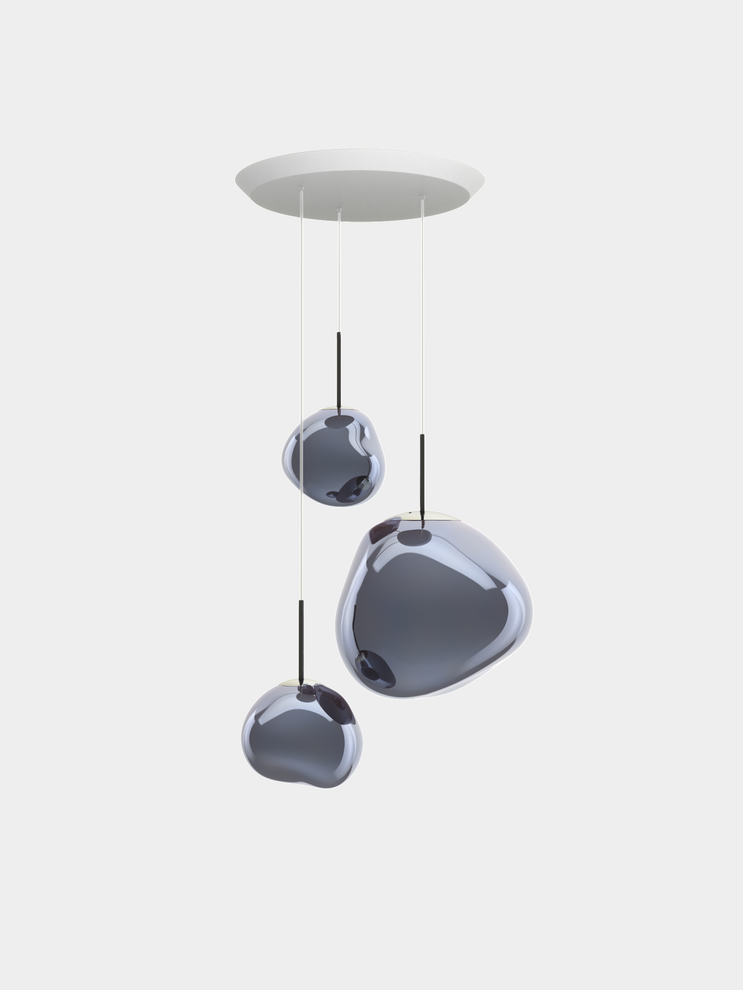 Melt Pendant System Trio Round Smoke LED EU LED / Trio-Round / Smoke