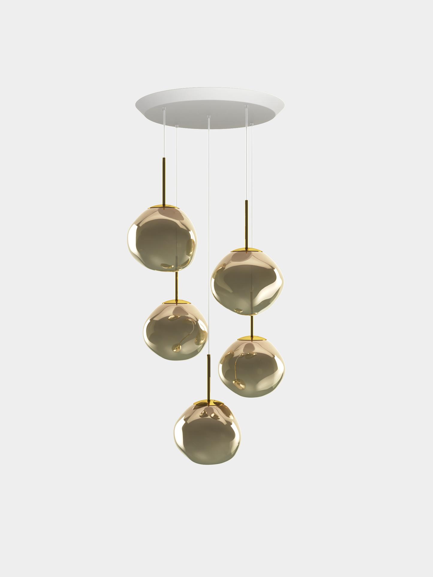 Melt Pendant System Mini Round Bronze LED EU LED / Mini-Round / Bronze