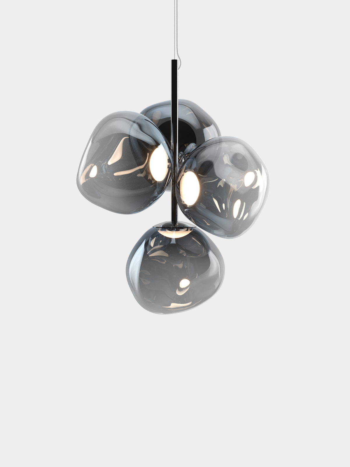 Melt Mini Chandelier | Nickel Polished Polycarbonate (US)