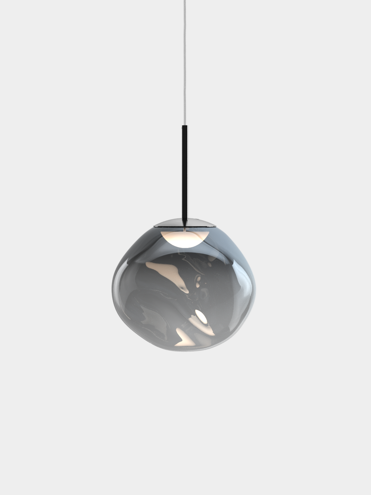 Melt Mini Pendant | Nickel Polished Polycarbonate