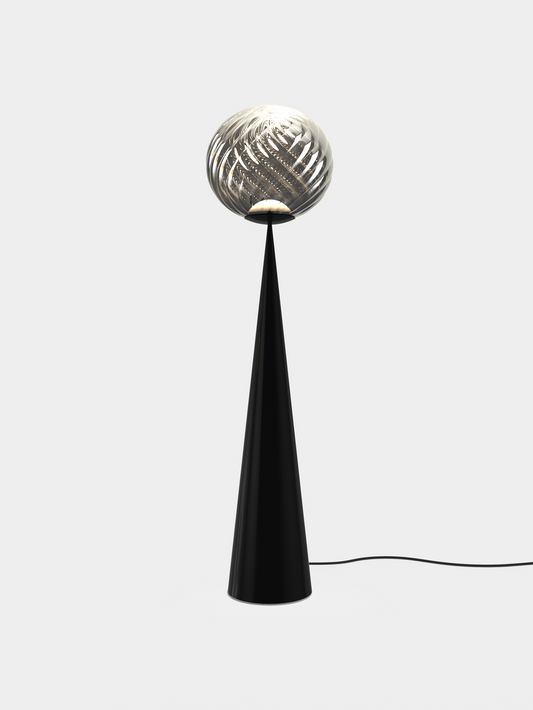 Whirl Cone Fat Table Silver/Black LED UN LED / Black / Silver