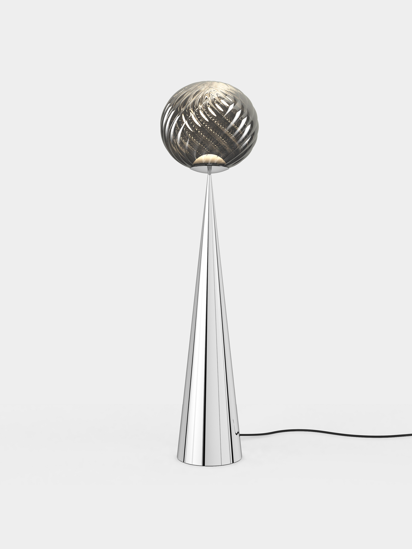 Whirl Cone Fat Floor Silver/Silver LED UN