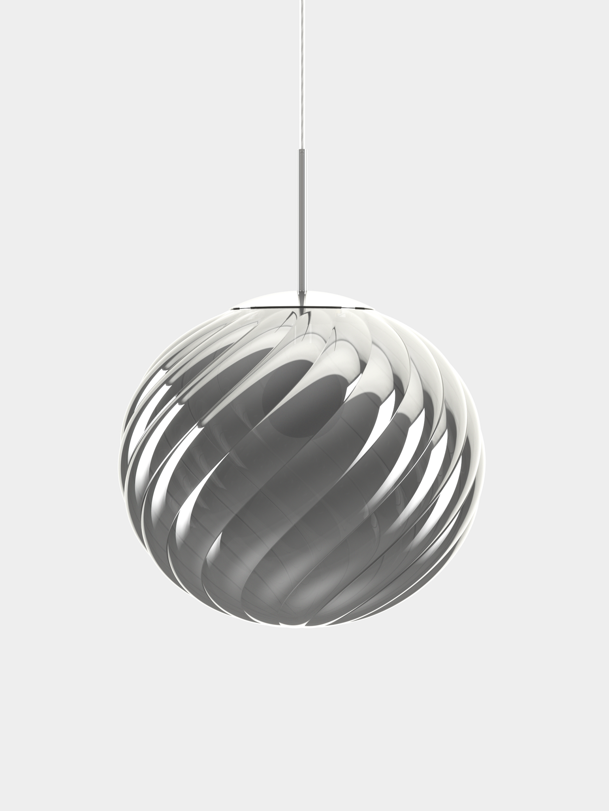 Whirl Pendant 45cm Silver CB-CCC Bulb / Large / Silver