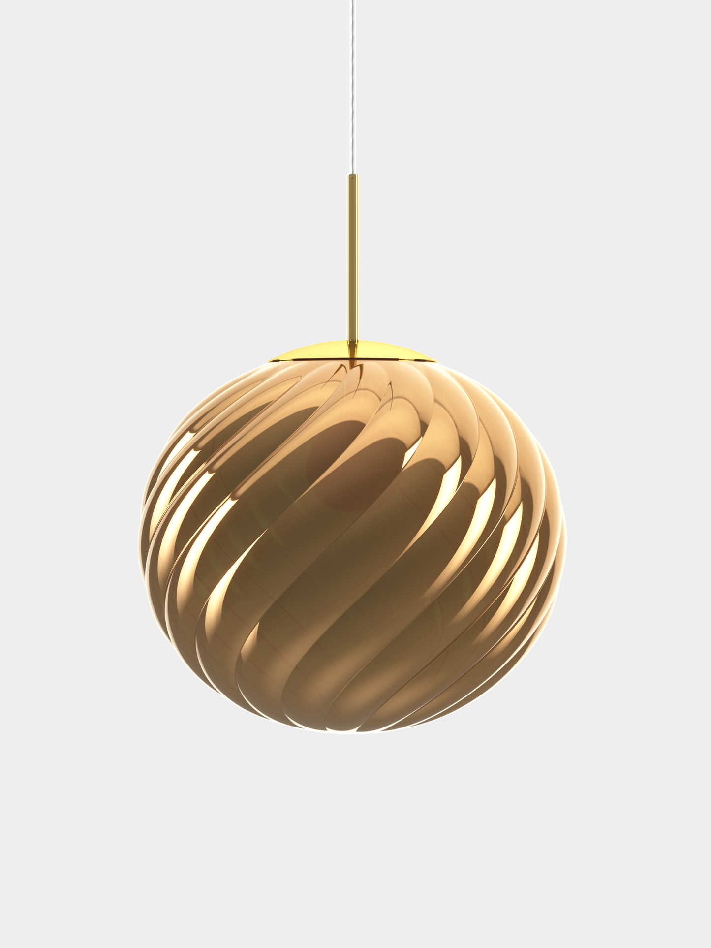 Whirl Pendant 45cm Gold CB-CCC Bulb / Large / Gold