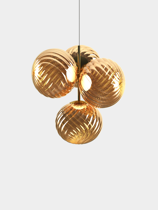 Whirl Chandelier Small Gold LED CB (EU WHC01GO-CEUM4)
