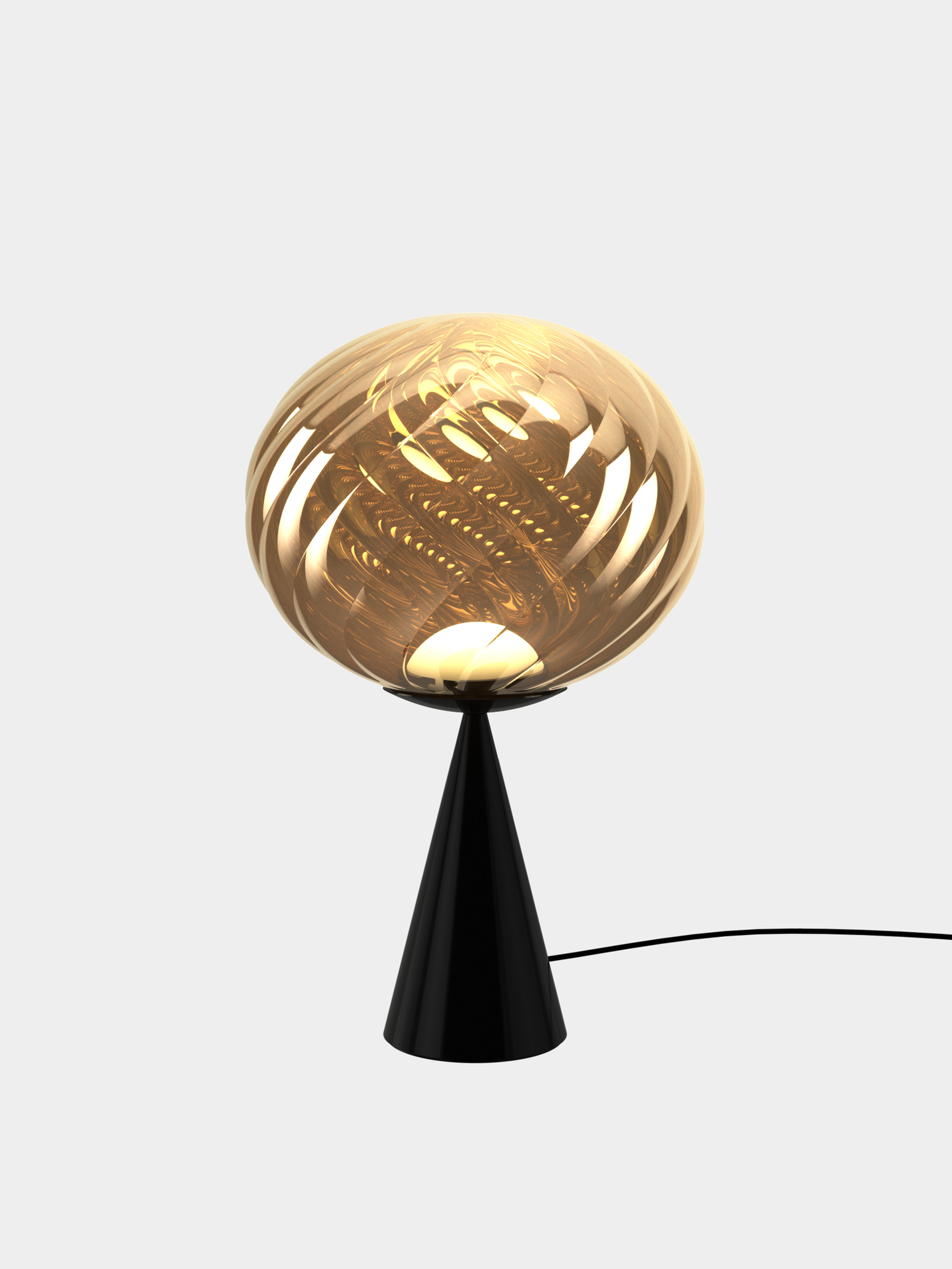 Whirl Cone Fat Table Gold/Black LED UN (USA WHS01GO-TUN01M2)