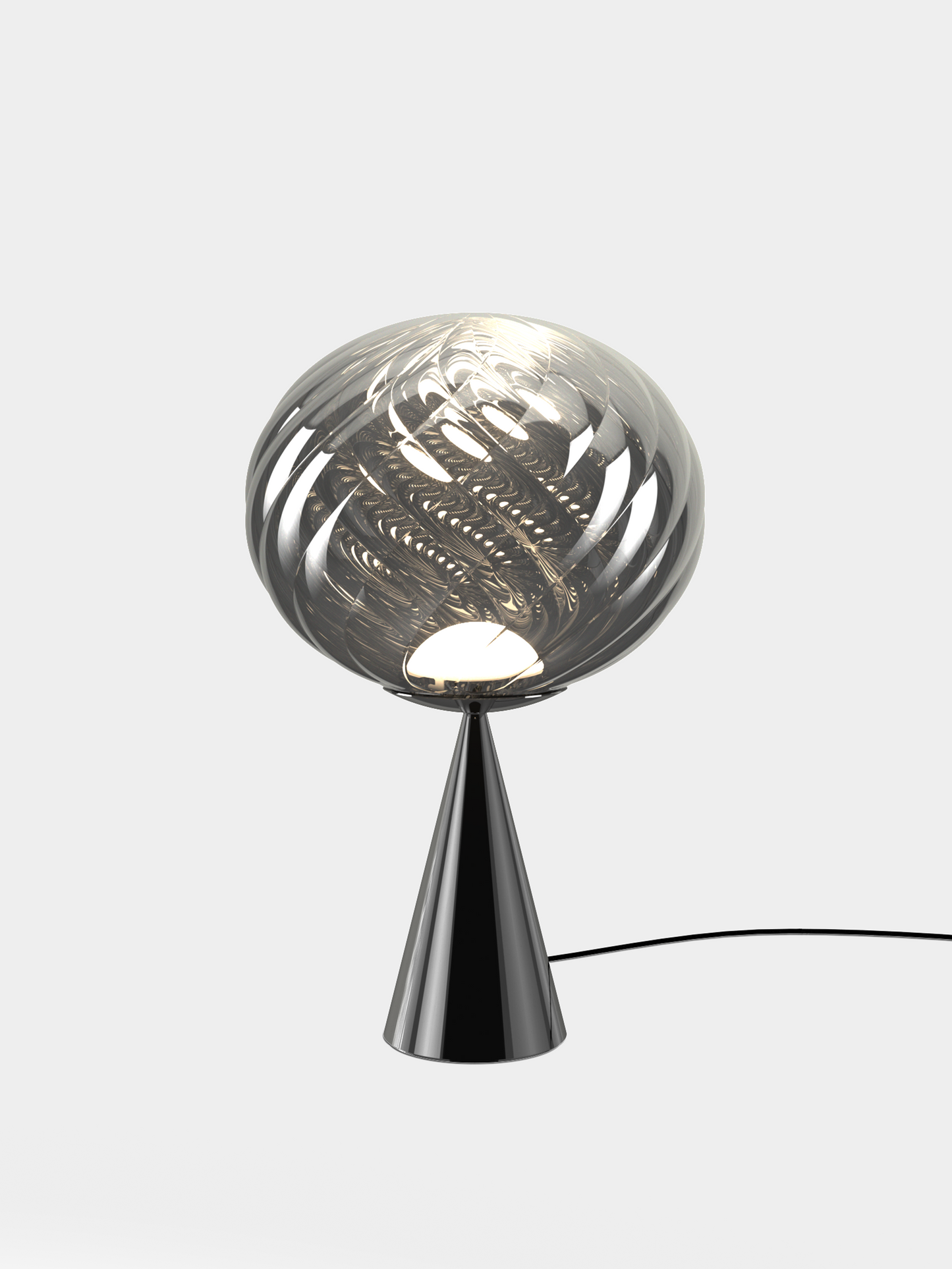 Whirl Cone Fat Table Silver/Silver LED UN (USA WHS01CH-TUN02M2)
