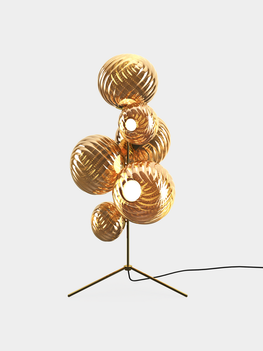 Whirl Floor Chandelier Gold LED UN (EU WHSC01GO-FUN01M1)