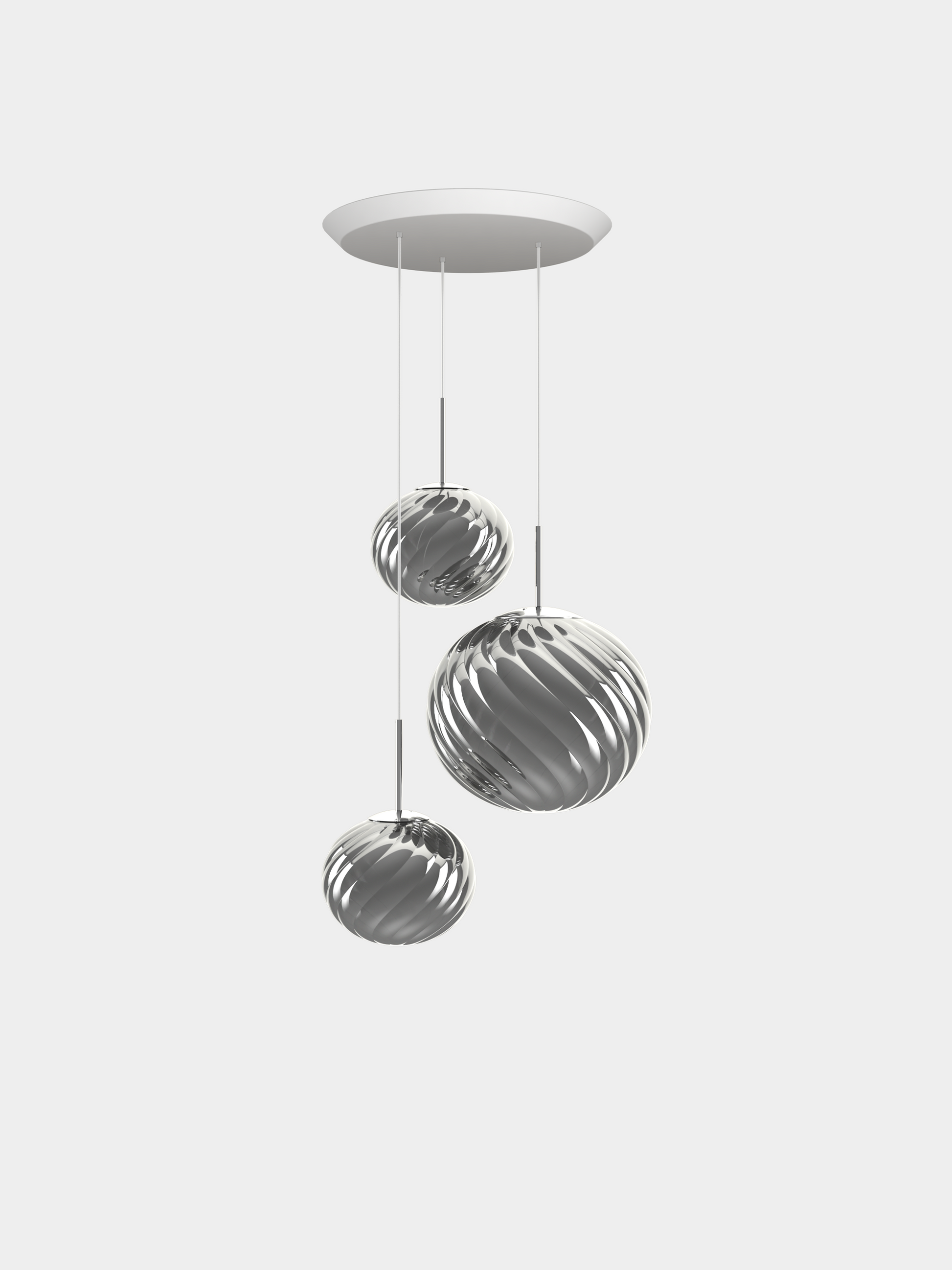 Whirl Pendant System Trio Round Silver LED (EU WLPS01CH-PEUM5)
