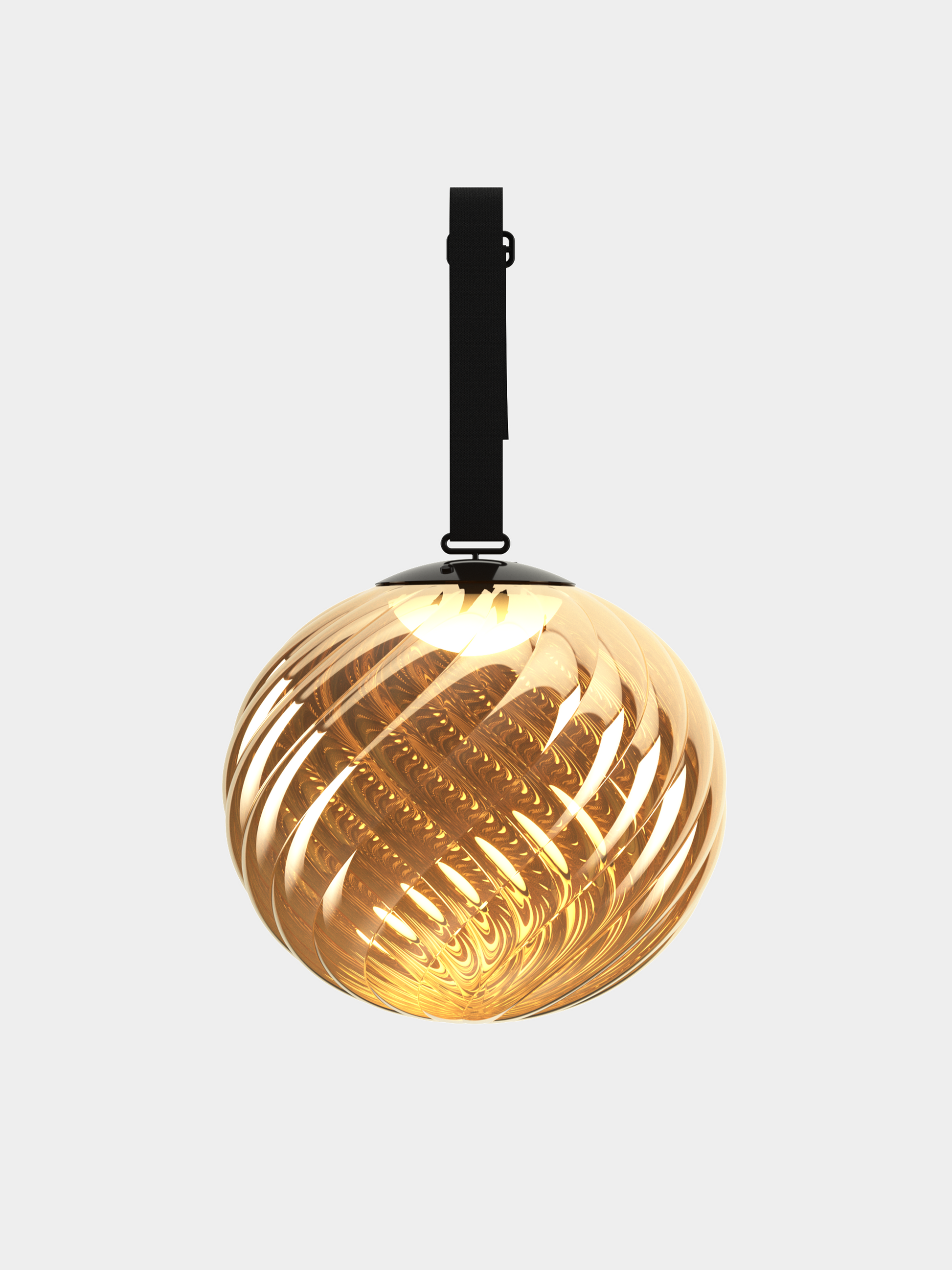 Whirl Portable Floor/Hanging Gold Black LED UN (USA WHSP01GO-PHUN01M1)