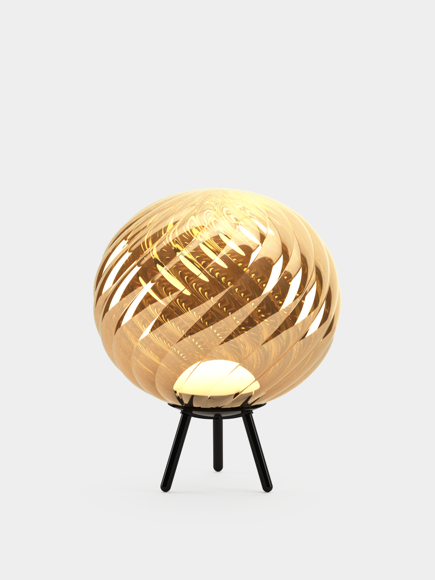 Whirl Portable Floor/Hanging Gold Black LED UN (USA WHSP01GO-PHUN01M1)