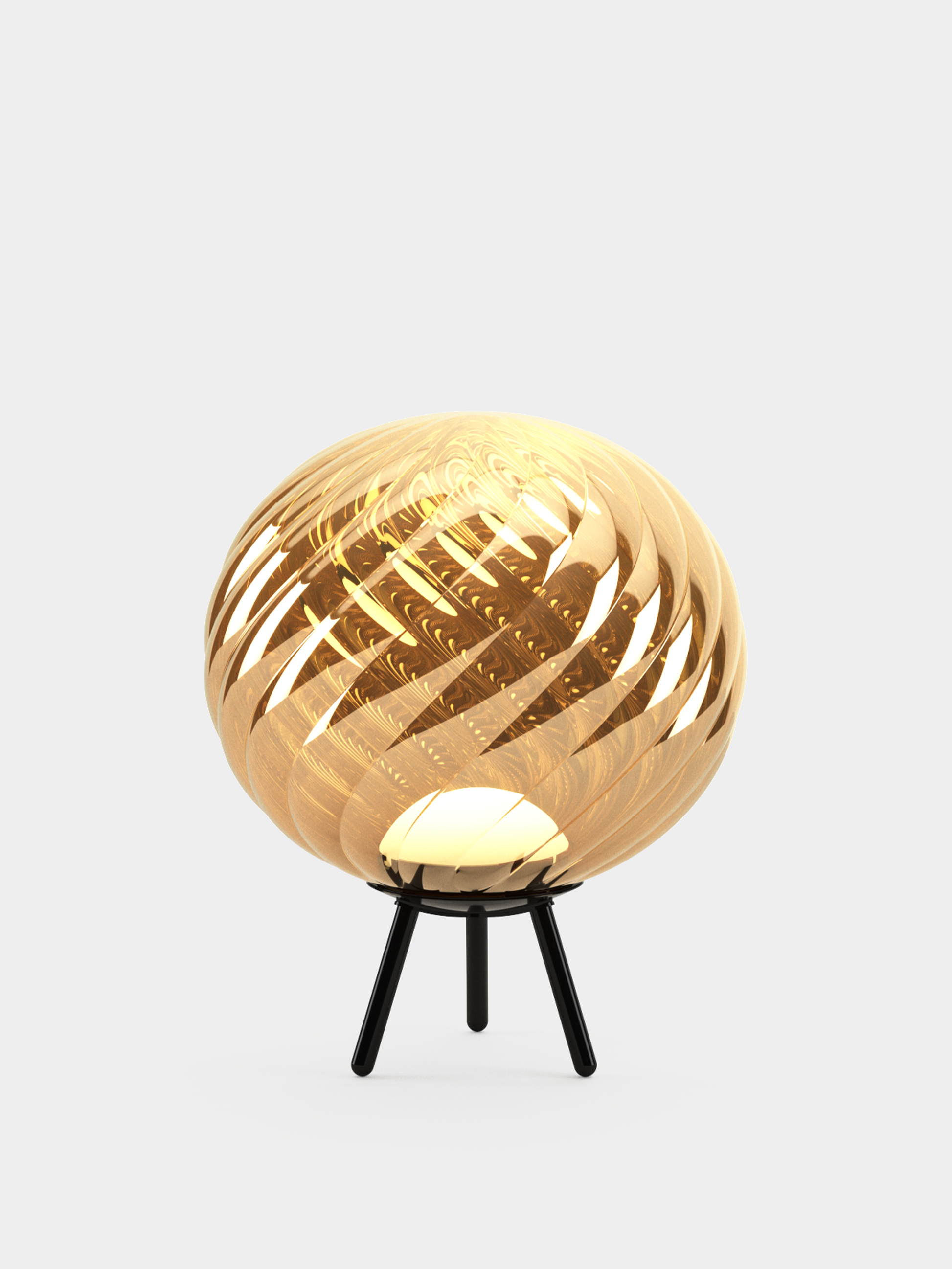 Whirl Portable Floor/Hanging Gold Black LED UN (USA WHSP01GO-PHUN01M1)