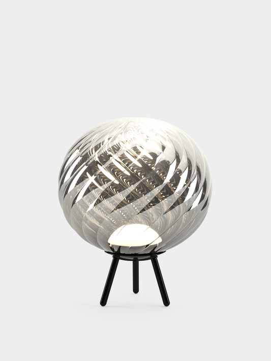 Whirl Portable Floor/Hanging Silver Black LED UN (USA WHSP01CH-PHUN01M1)
